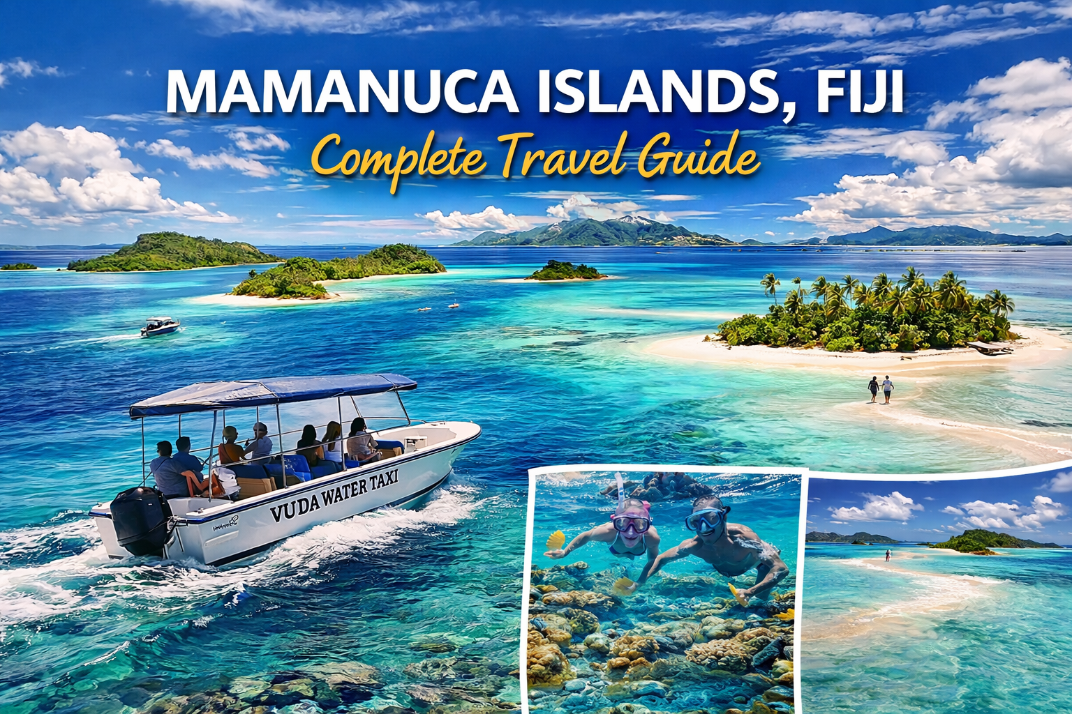 Mamanuca Islands Fiji with clear water and island hopping tour from Vuda Marina